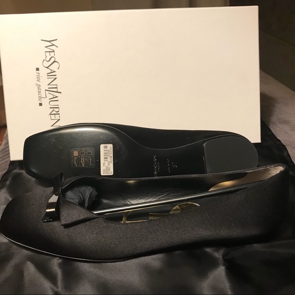 NEW Yves Saint Laurent Satin Ballerina Flats - NEW